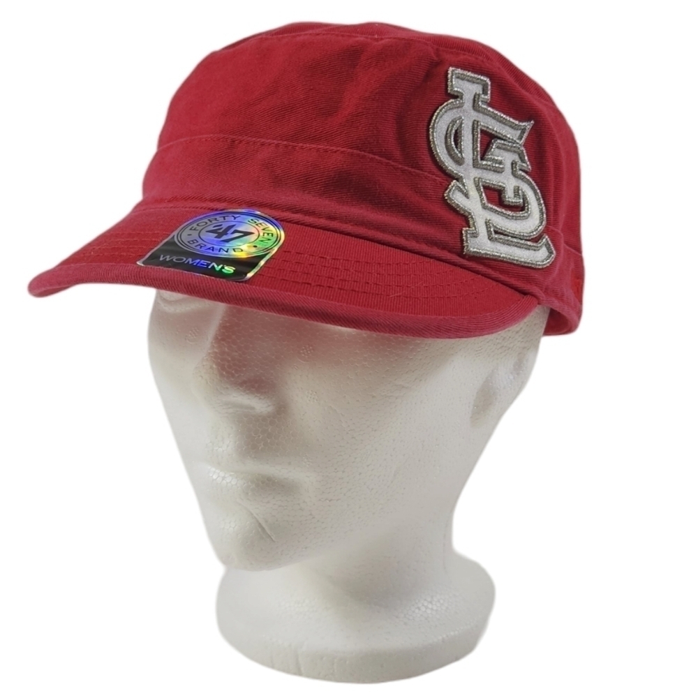 St Louis Cardinals '47 Brand Womens Cadet Cap Hat Adjustable MLB Baseball Red